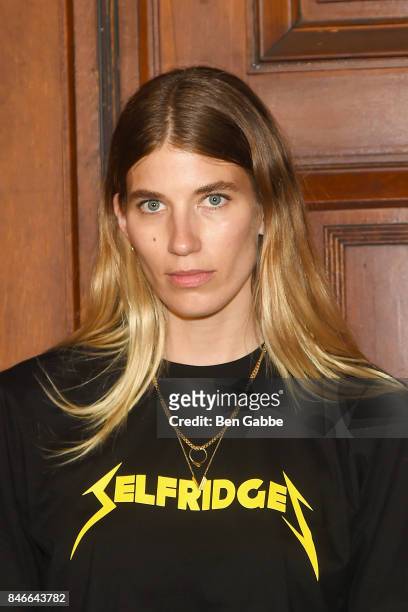 Veronika Heilbrunner attends the Marc Jacobs Fashion Show during New York Fashion Week at Park Avenue Armory on September 13, 2017 in New York City.