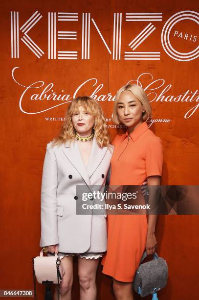 Natasha Lyonne and Greta Lee attend KENZO, Humberto Leon, Carol Lim And Natasha Lyonne Premiere "Cabiria, Charity, Chastity" In New York City at...