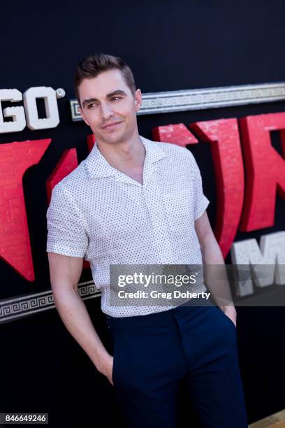 Actor Dave Franco attends the Green Ninja photo opp for Warner Bros. Pictures' "The LEGO Ninjago Movie"at LEGOLAND on September 13, 2017 in Carlsbad,...