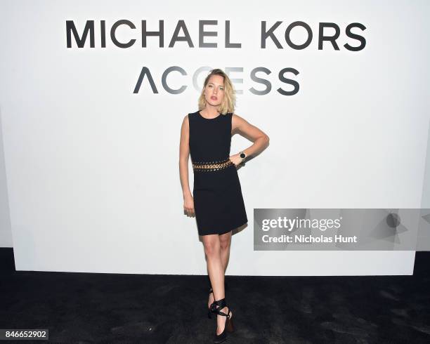 Tess Ward attends Michael Kors and Google Celebrate new MICHAEL KORS ACCESS Smartwatches at ArtBeam on September 13, 2017 in New York City.