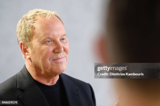 Michael Kors backstage at Michael Kors Collection Spring 2018 Runway Show at Spring Studios on September 13, 2017 in New York City.