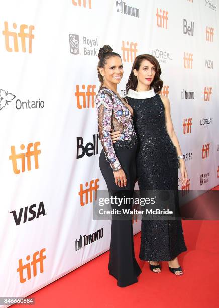 Halle Berry and Director Deniz Gamze Erguven attends the 'Kings' premiere during the 2017 Toronto International Film Festival at Roy Thomson Hall on...