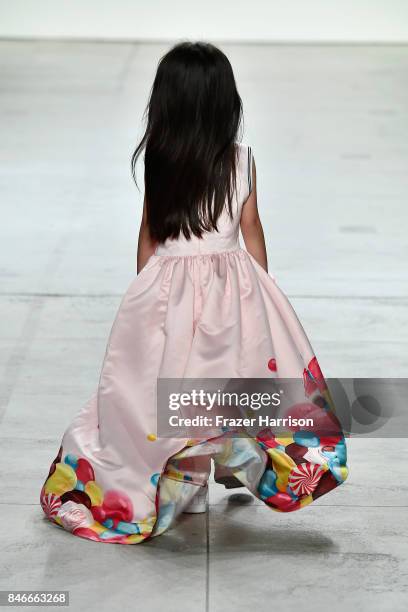 Model walks the runway at the Jia Liu fashion show during New York Fashion Week: The Shows at Gallery 2, Skylight Clarkson Sq on September 13, 2017...