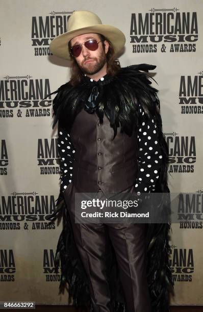 Aaron Lee Tasjan attends the 2017 Americana Music Association Honors & Awards on September 13, 2017 in Nashville, Tennessee.