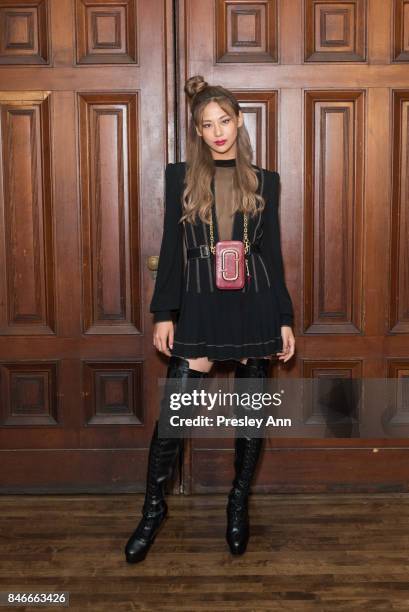 Mariya Nishiuchi attends Marc Jacobs Spring 2018 show red carpet at Park Avenue Armory on September 13, 2017 in New York City.
