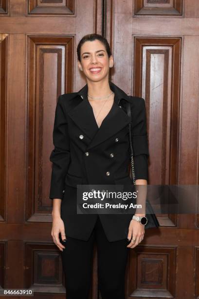 Camila Coutinho attends Marc Jacobs Spring 2018 show red carpet at Park Avenue Armory on September 13, 2017 in New York City.