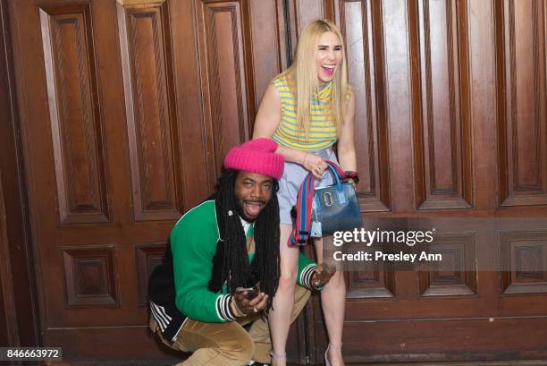 And Zosia Mamet attend Marc Jacobs Spring 2018 show red carpet at Park Avenue Armory on September 13, 2017 in New York City.