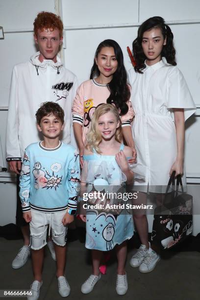 Designer Liu Jia backstage for the Jia Liu fashion show during New York Fashion Week: The Shows at Gallery 2, Skylight Clarkson Sq on September 13,...