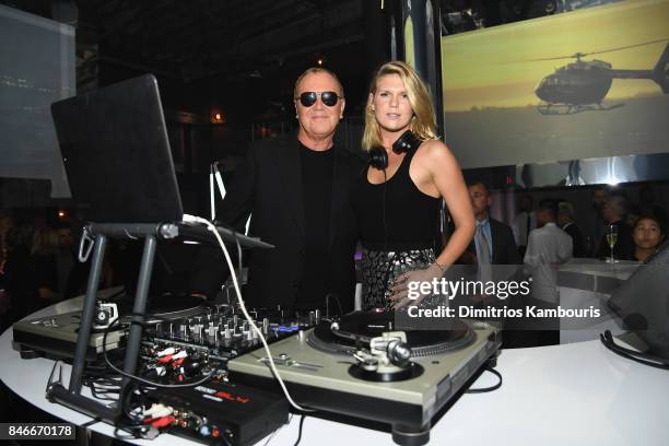 Michael Kors and Alexandra Richards attend Michael Kors and Google Celebrate new MICHAEL KORS ACCESS Smartwatches at ArtBeam on September 13, 2017 in...