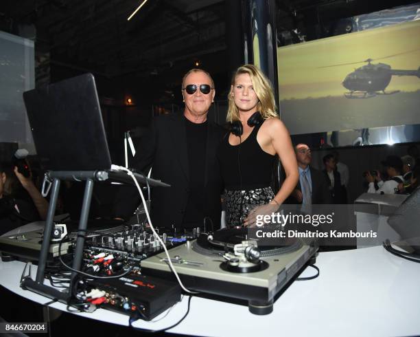 Michael Kors and Alexandra Richards attend Michael Kors and Google Celebrate new MICHAEL KORS ACCESS Smartwatches at ArtBeam on September 13, 2017 in...