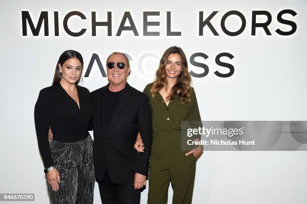 Ashley Graham, Michael Kors, and Andreea Diaconu attend Michael Kors and Google Celebrate new MICHAEL KORS ACCESS Smartwatches at ArtBeam on...