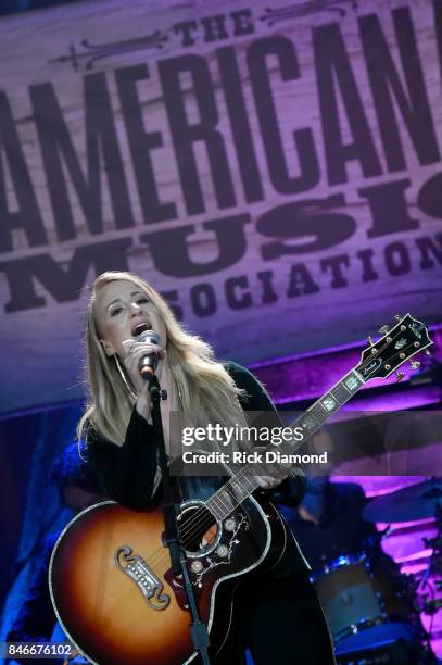 Margo Price performs onstage during the 2017 Americana Music Association Honors & Awards on September 13, 2017 in Nashville, Tennessee.
