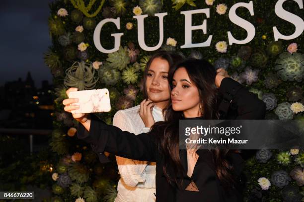 Tess Christine and Camila Cabello attend GUESS NYFW Fall Fashion Event at Public Hotel on September 13, 2017 in New York City.