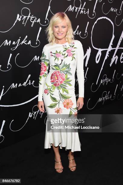 Actress Malin Akerman attends the New York premiere of 'mother!' at Radio City Music Hall on September 13, 2017 in New York, New York.
