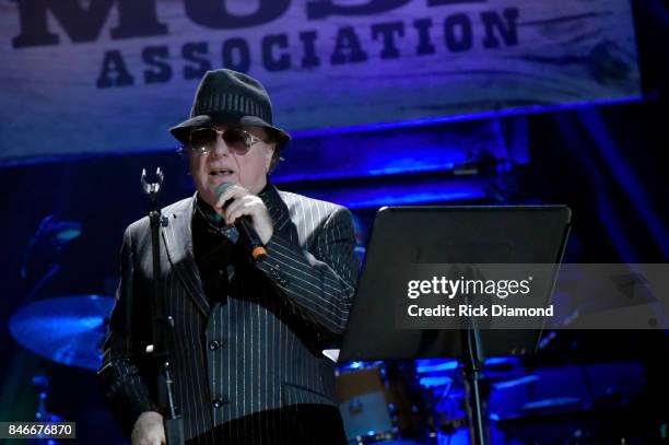 Van Morrison performs onstage during the 2017 Americana Music Association Honors & Awards on September 13, 2017 in Nashville, Tennessee.