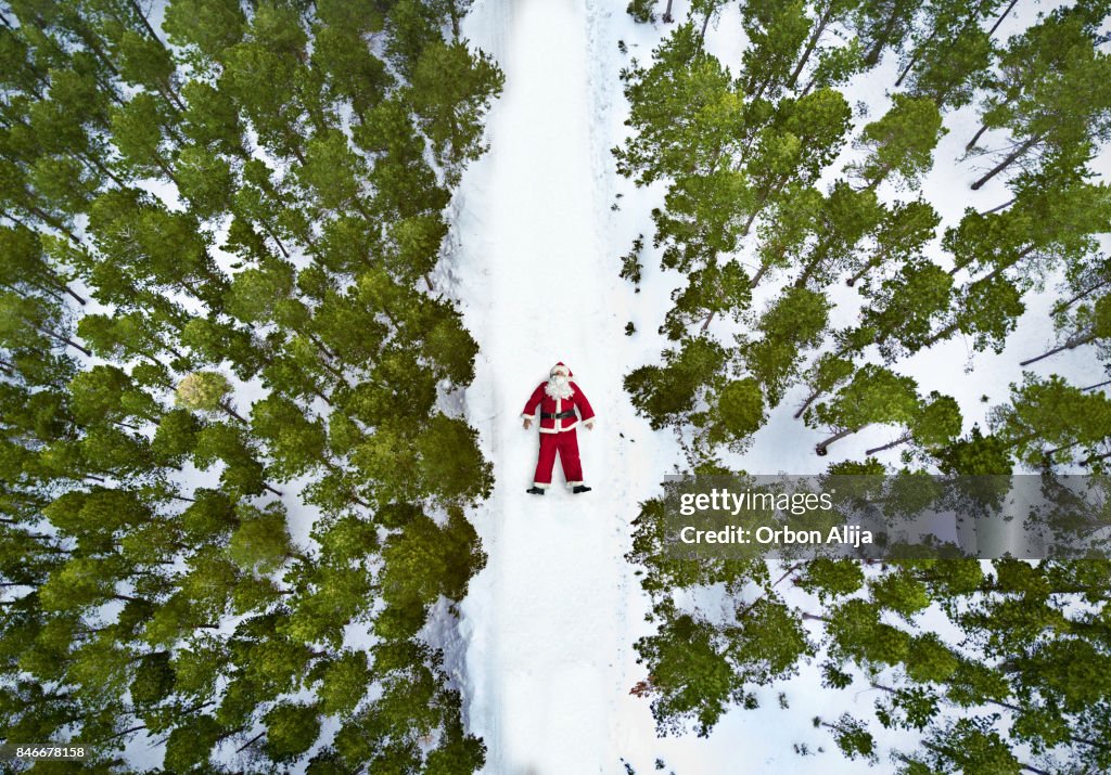 Luftaufnahme von Santa Claus