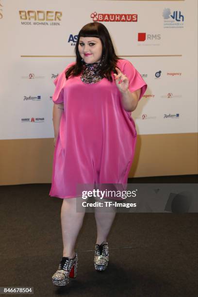 Beth Ditto attends the Deutscher Radiopreis at Elbphilharmonie on September 7, 2017 in Hamburg, Germany. "n