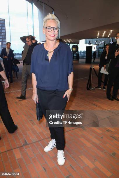 Bärbel Schaefer attends the Deutscher Radiopreis at Elbphilharmonie on September 7, 2017 in Hamburg, Germany. "n
