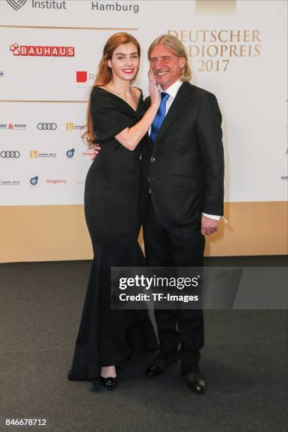 Frank Otto and Nathalie Volk attend the Deutscher Radiopreis at Elbphilharmonie on September 7, 2017 in Hamburg, Germany. "n