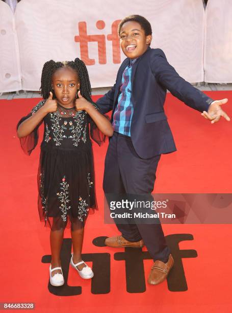 Issac Brown and Serenity Brown arrive to the "Kings" premiere - 2017 TIFF - Premieres, Photo Calls and Press Conferences held on September 13, 2017...