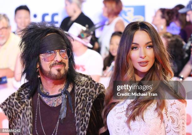 Nikki Sixx and Courtney Sixx arrive to the "Long Time Running" premiere - 2017 TIFF - Premieres, Photo Calls and Press Conferences held on September...