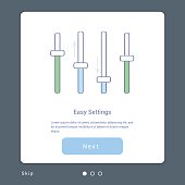Settings, Equalizer, Preferences Switcher Tool - Isolated Vector Illustration