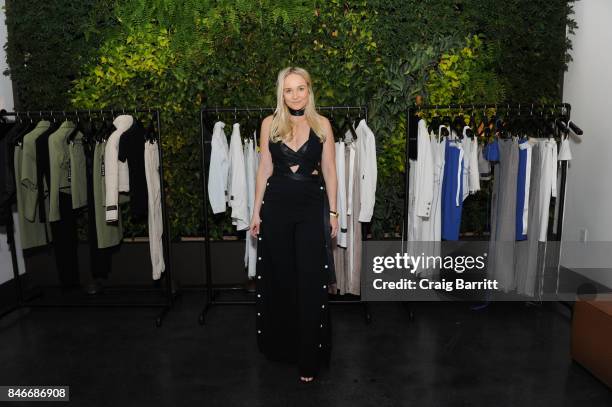 Bianca Whyte attends the Whyte Studio NYFW Launch Dinner hosted by Bianca Whyte and Jamie Frankel at Hotel Hugo on September 13, 2017 in New York...