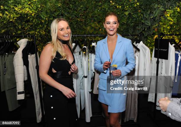 Bianca Whyte and Nina Agdal attends the Whyte Studio NYFW Launch Dinner hosted by Bianca Whyte and Jamie Frankel at Hotel Hugo on September 13, 2017...