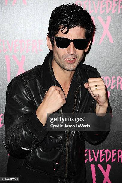 Artist Andre Saraiva attends the Belvedere IX launch party at MyHouse on February 5, 2009 in Hollywood, California.