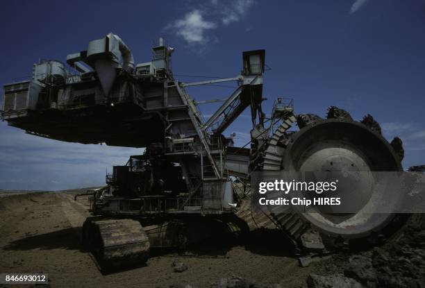 Construction of the Jonglei canal on February 24, 1983 in Sudan.