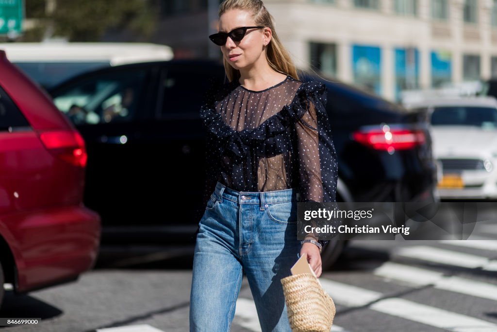 New York Fashion Week - Street Style - Day 7