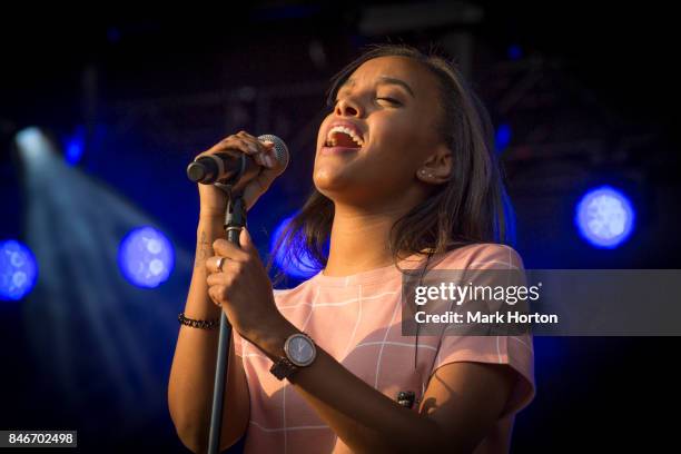 Ruth B performs on Day 1 of the CityFolk Festival at The Great Lawn at Lansdowne Park on September 13, 2017 in Ottawa, Canada.