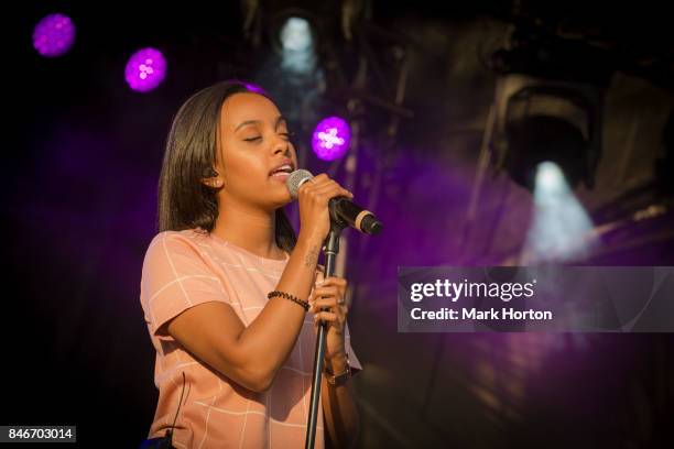 Ruth B performs on Day 1 of the CityFolk Festival at The Great Lawn at Lansdowne Park on September 13, 2017 in Ottawa, Canada.