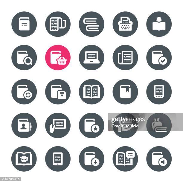 reading icons - typewriter vector stock illustrations
