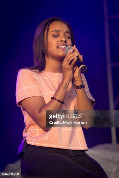 Ruth B performs on Day 1 of the CityFolk Festival at The Great Lawn at Lansdowne Park on September 13, 2017 in Ottawa, Canada.