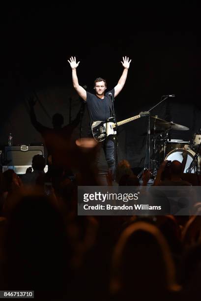 Musician Phillip Phillips opens up for the Goo Goo Dolls at The Greek Theatre on September 13, 2017 in Los Angeles, California.
