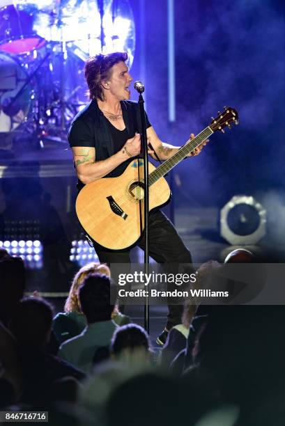 Musician John Rzeznik of the Goo Goo Dolls performs at The Greek Theatre on September 13, 2017 in Los Angeles, California.