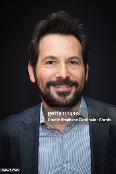 Regis Maillot attends the RTL-RTL2-Fun Radio Press Conference to Announce Their TV Schedule for 2017/2018, at Cinema Elysee Biarritz on September 13,...