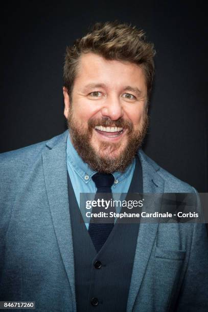 Bruno Guillon attends the RTL-RTL2-Fun Radio Press Conference to Announce Their TV Schedule for 2017/2018, at Cinema Elysee Biarritz on September 13,...