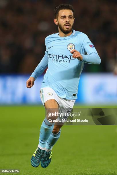 Bernardo Silva of Manchester City during the UEFA Champions League group F match between Feyenoord and Manchester City at Feijenoord Stadion on...
