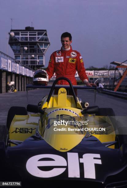 Le coureur automobile Paul Belmondo le 16 mars 1983 en France.