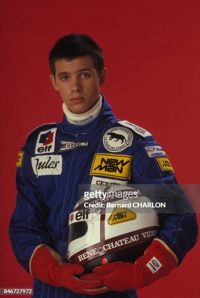 Le coureur automobile Paul Belmondo le 16 mars 1983 a Paris, France.