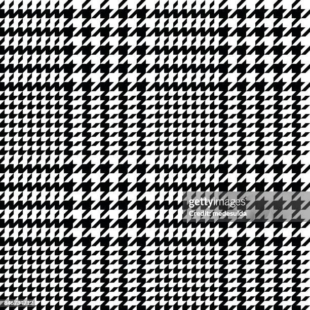 ilustrações de stock, clip art, desenhos animados e ícones de houndstooth pattern - estampa dente de cão