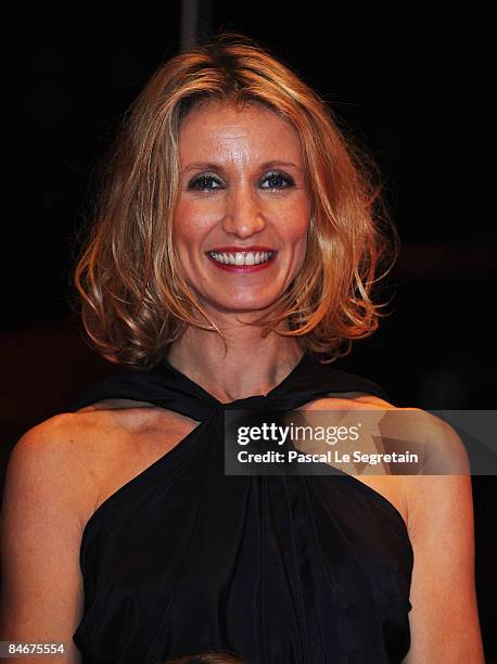 Actress Alexandra Lamy attends the premiere for 'Ricky' as part of the 59th Berlin Film Festival at the Berlinale Palast on February 6, 2009 in...