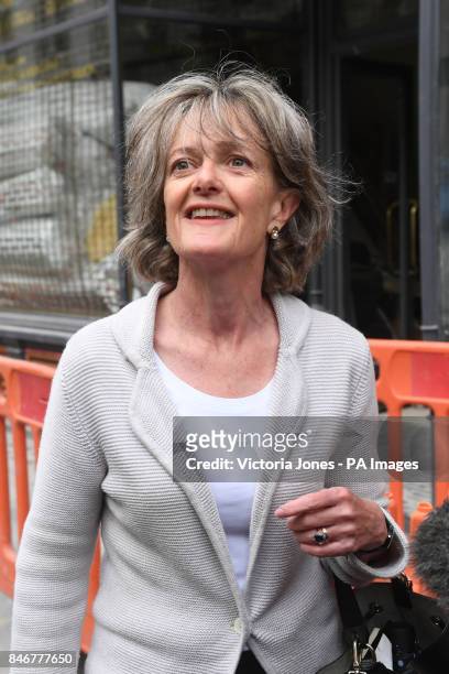 Leader of Kensington &amp; Chelsea Council Elizabeth Campbell arriving for the Grenfell Tower public inquiry in central London where Sir Martin...
