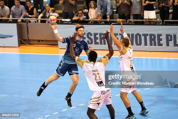 Kasper Kisum of Toulouse during Lidl Star Ligue match between Fenix Toulouse and Pays D'aix Universite Club on September 13, 2017 in Toulouse, France.