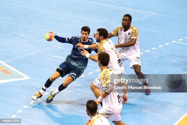 Alvaro Ruiz Sanchez of Toulouse during Lidl Star Ligue match between Fenix Toulouse and Pays D'aix Universite Club on September 13, 2017 in Toulouse,...