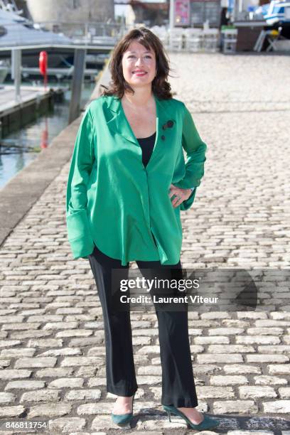 Writer Daisy Goodwin attends "Victoria" Photocall during 19th Festival Of TV Fiction on September 14, 2017 in La Rochelle, France.