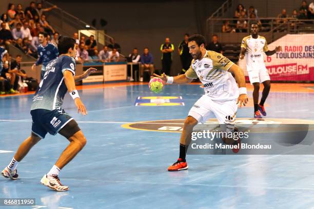 Iosu Goni Leoz of Aix during Lidl Star Ligue match between Fenix Toulouse and Pays D'aix Universite Club on September 13, 2017 in Toulouse, France.