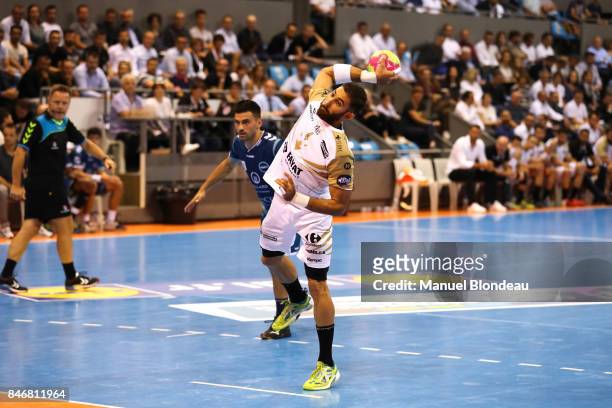 Matthieu Ong of Aix during Lidl Star Ligue match between Fenix Toulouse and Pays D'aix Universite Club on September 13, 2017 in Toulouse, France.